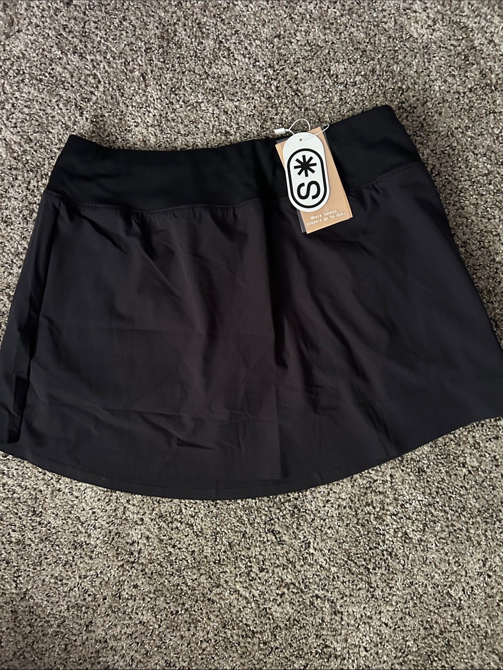 Skechers Black Athletic Skater Skirt